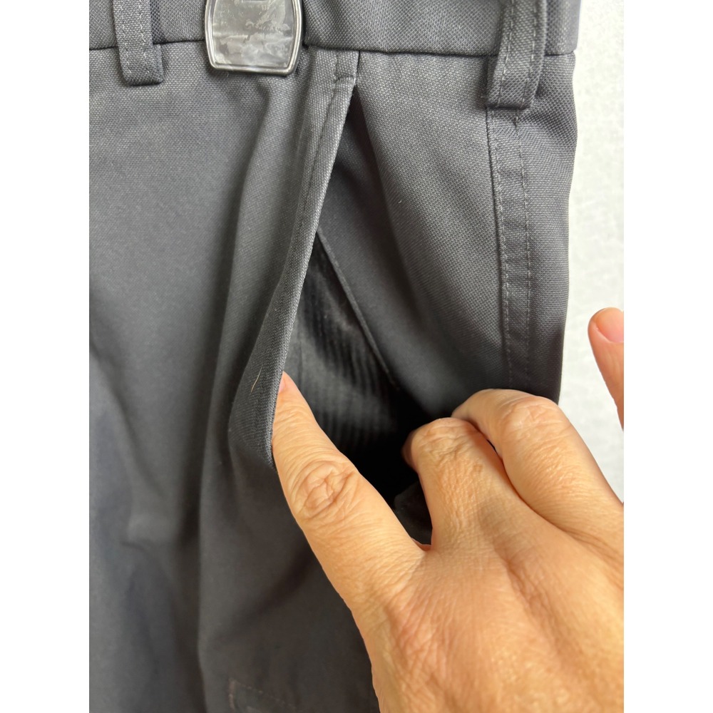 Pebble Beach Dry-Luxe Performance Mens Black Golf Shorts Size 34 Flat Front Tech - Picture 5 of 9